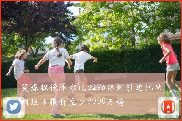 英媒称德泽尔比推动热刺引进托纳利纽卡报价至少9000万镑